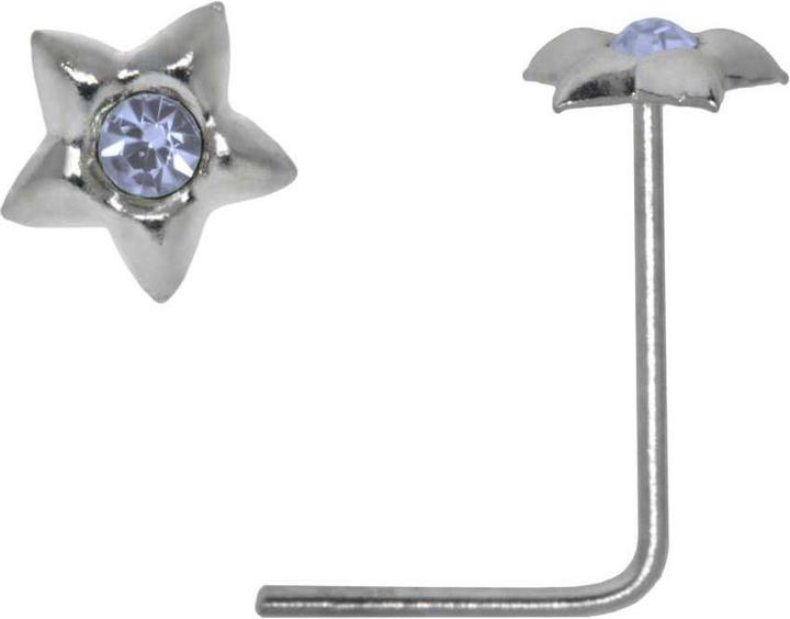 Bijouteria Nasenpiercing (Silber 925, Kristall)