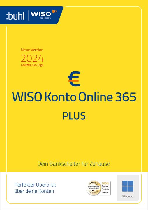 Produktbild Buhl Data Service Buhl Data WISO Konto Online Plus 365 Download Code (1 User, 12 Monate)