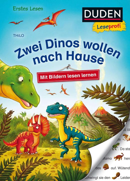 Duden Leseprofi – Mit Bildern lesen lernen: Zwei Dinos wollen nach Hause, Erstes Lesen (Deutsch, Pascal Nöldner, THiLO, 2019)