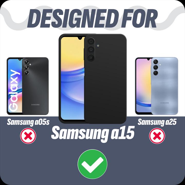 Produktbild Cazy Silikon Hülle Kompatibel mit Samsung Galaxy A15 / A15 5G - Soft TPU Schutz - (Samsung Galaxy A15 5G, Samsung Galaxy A15)
