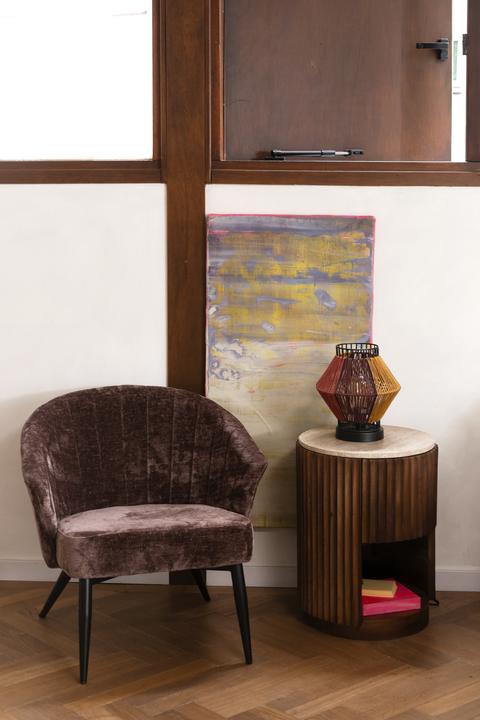 Actual product image Dutchbone Georgia Chair Lounge Purple