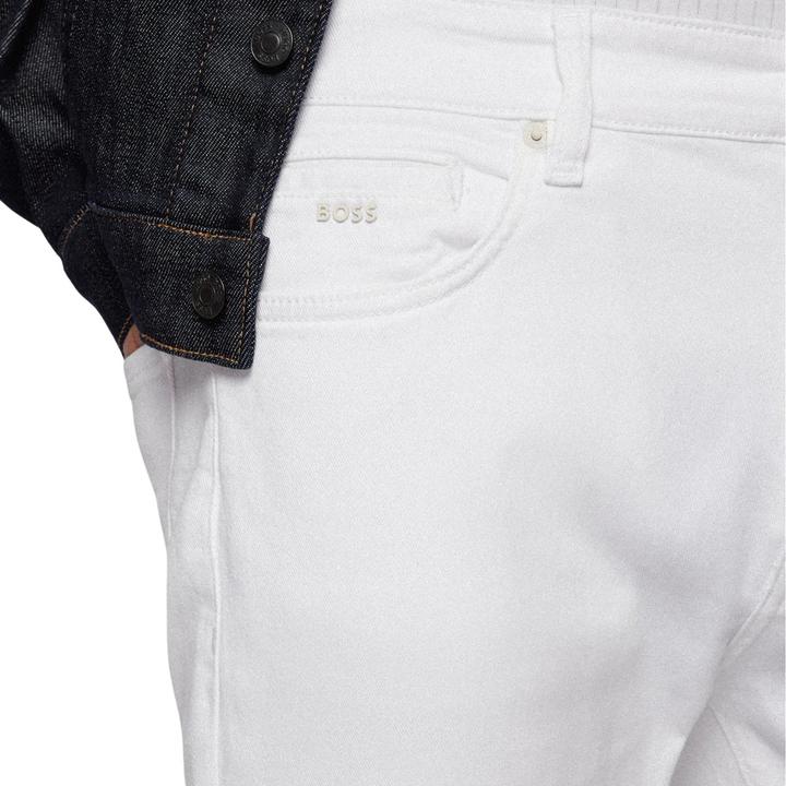 Actual product image BOSS Mens Keith-1 Leather Patch Jeans (32)