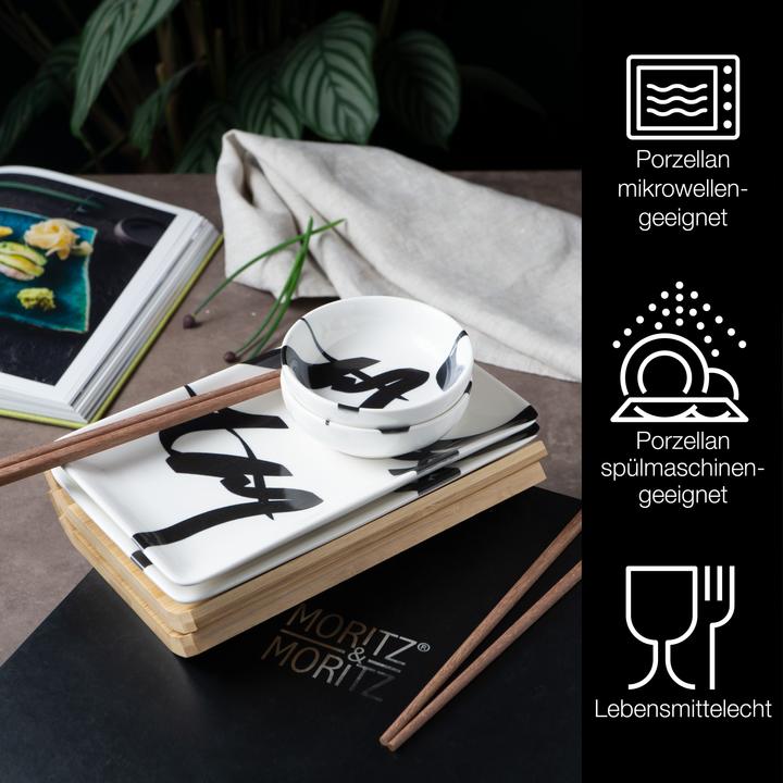 Actual product image Moritz & Moritz Sushi Tableware Set for 2 Persons (10 Piece)