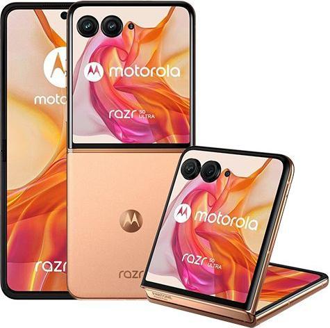 Actual product image Motorola Razr 50 Ultra (512 GB, Peach Fuzz, 6.90", SIM + eSIM, 50 Mpx)