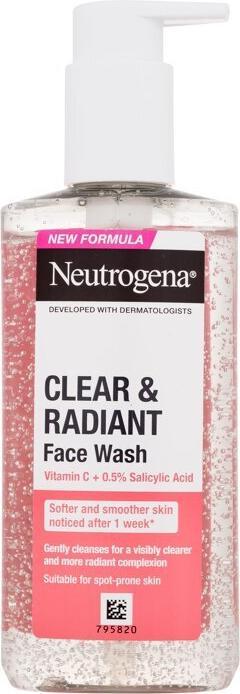 Actual product image Neutrogena Clear & Radiant Face Wash (Gel, 200 ml)