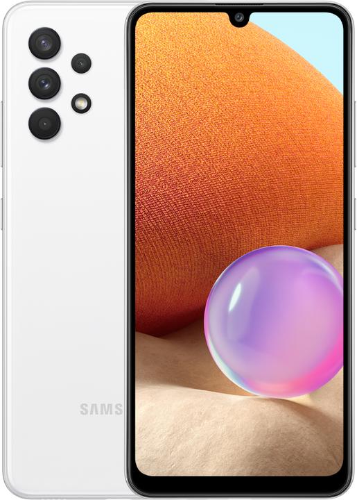 Image du produit Samsung Galaxy A32 (128 Go, Blanc, 6.40", Double SIM, 64 Mpx, 4G)