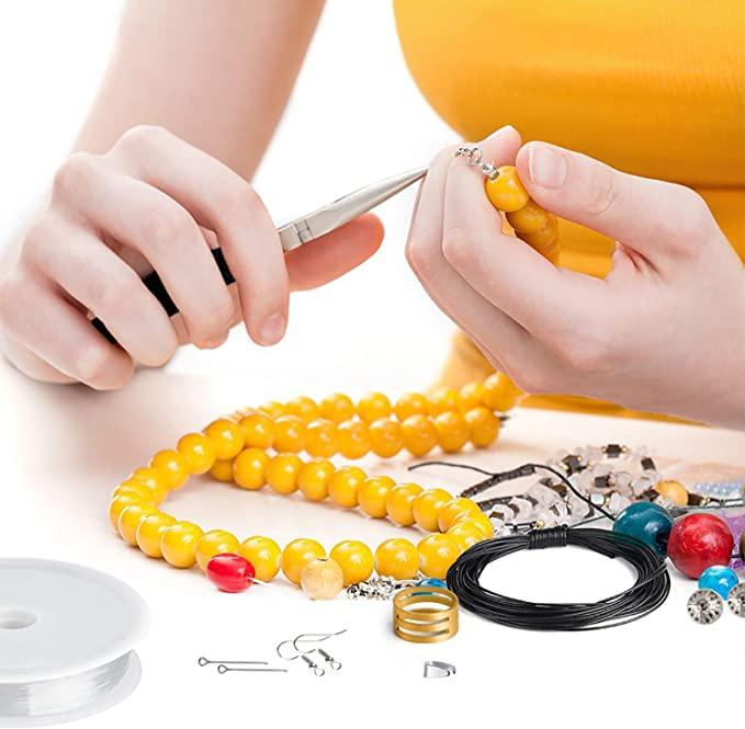 Produktbild I Am Creative Schmuck Herstellungs / Reparatur Kit inkl. Verschlüsse (600 Stück) für Ohrringe + Ketten