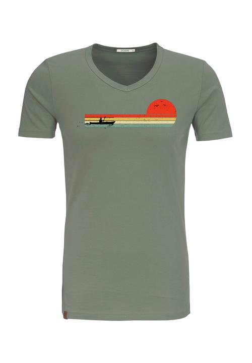 Greenbomb Nature Canoe River Peak T-Shirt