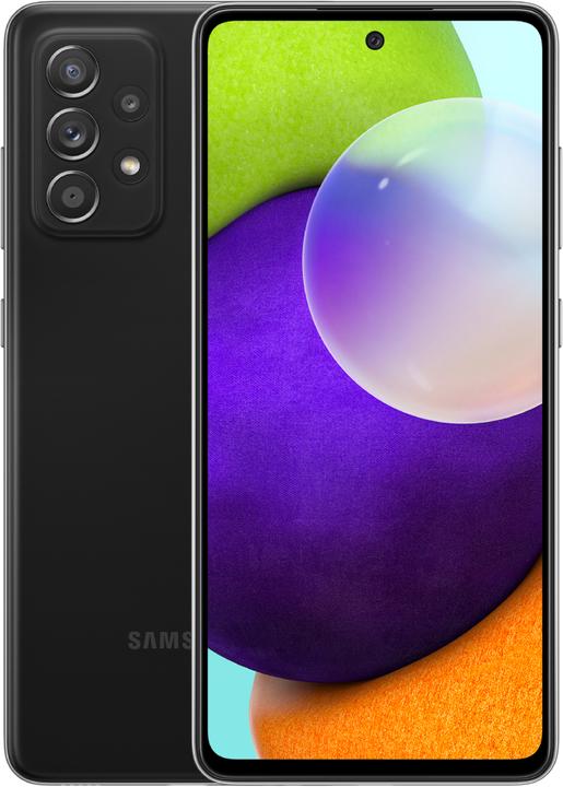 Samsung Galaxy A52 (128 GB, Black, 6.50", Dual SIM, 64 Mpx, 4G)