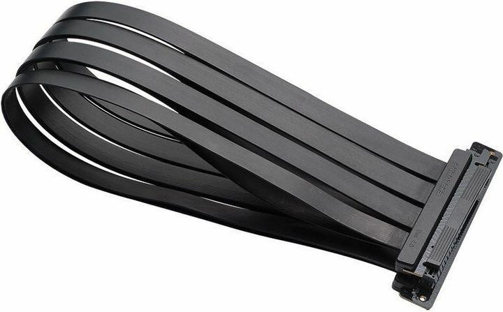 Produktbild Phanteks PCI-E 4.0 x16 Riser Flachband-Kabel, 90 Grad, 60cm - schwarz