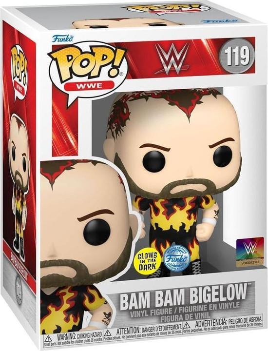 Actual product image Funko WWE POP! Vinyl Figure Bam Bam Bigelow (GW) 9 cm