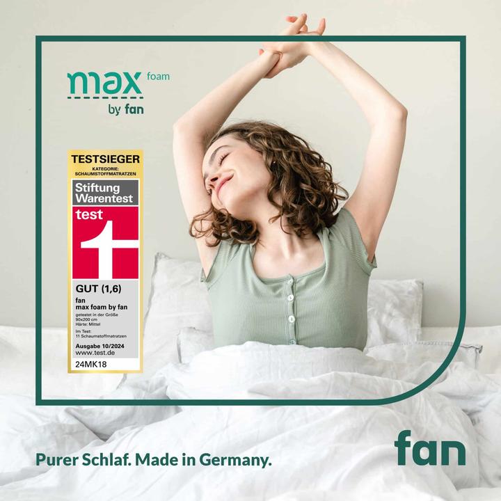 Produktbild Mara Vital Testsieger Matratze 2024 Stiftung Warentest - Komfortschaummatratze - f.a.n. max foam (100 x 200 cm, Schaumstoffkern)
