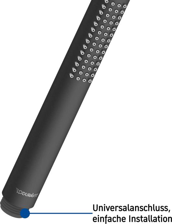 Actual product image Duravit Round bar shower black matt (1 Beam types, 21 l/min)