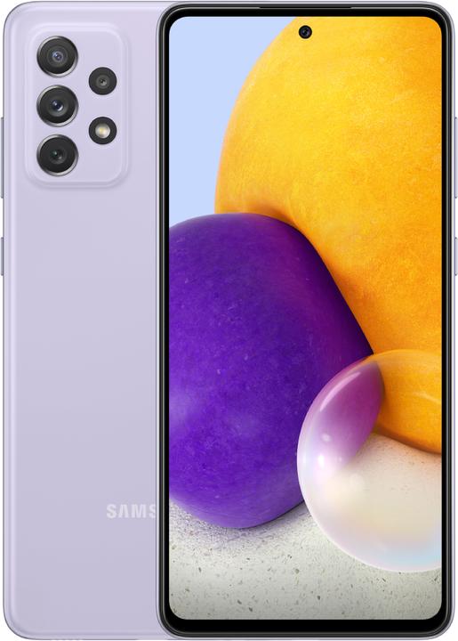 Samsung Galaxy A72 (128 GB, Lavender, 6.70", Hybrid Dual SIM, 64 Mpx, 4G)
