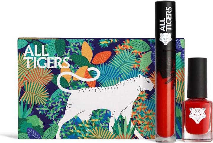 Produktbild All Tigers Gift Set - DUO RED LIPSTICK 888 + NAIL LACQUER 298 Wild in Red