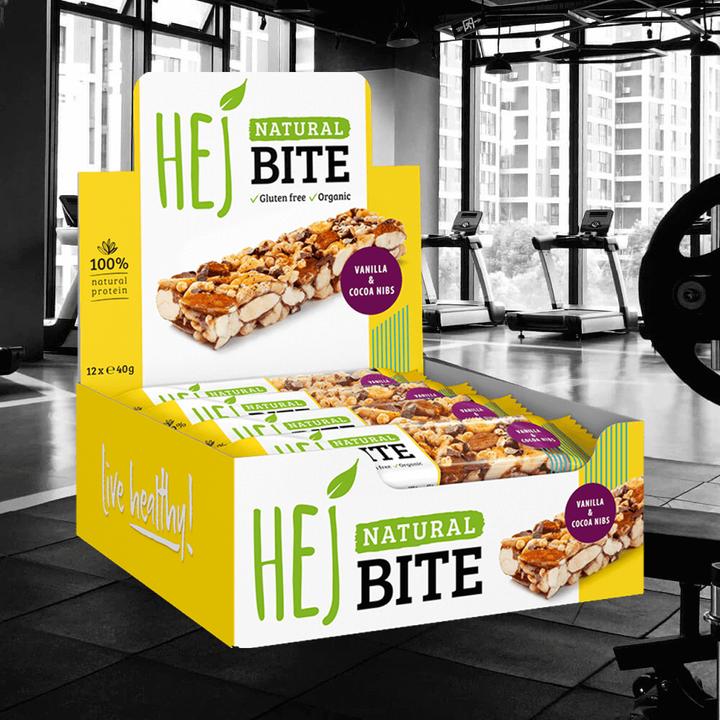 Actual product image HEJ Nutrition Natural Bite (12 x 40g) (Vanilla, 1 pcs., 480 g)