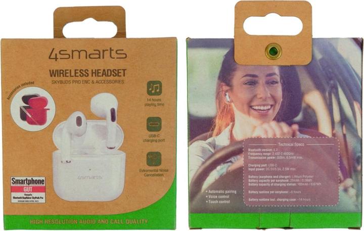 Produktbild 4smarts SkyBuds Pro (ANC, 5 h, Kabellos)