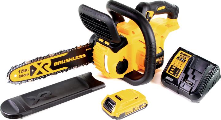 DeWalt DCM 565 D1 Akku Kettensäge 18V + 1x Akku 2,0 Ah + Ladegerät (Akku Kettensäge)