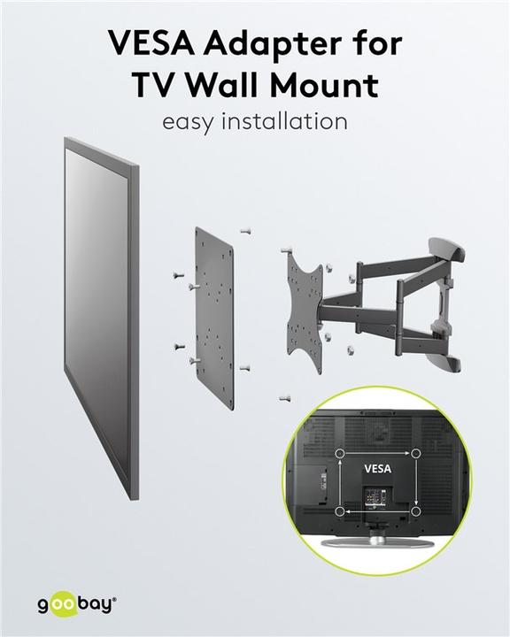 Produktbild Goobay Vesa Adapter (Wand, 81", 30 kg)