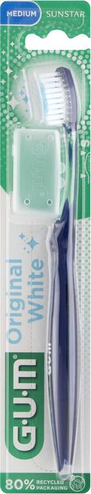 GUM SUNSTAR Original White Zahnbürste compact medium (Weich, 1 x)