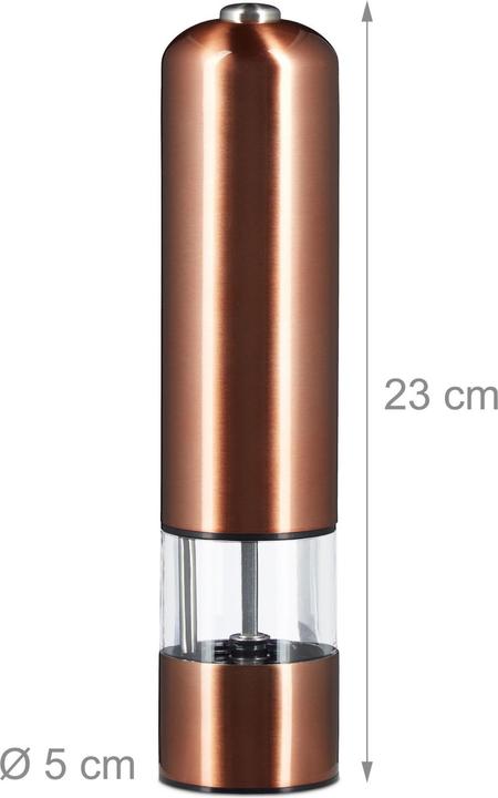 Actual product image Relaxdays Electric Pepper Mill (Chili, Sea salt, Pepper)