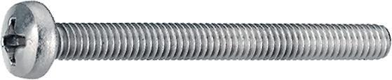 Bossard Screw, machine / flat head, Phillips, PH1, M2.5, 6mm, pack of 100 pieces (100 Screws per piece)