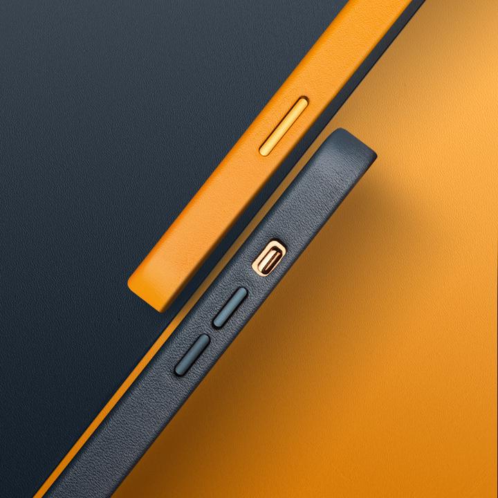 Produktbild QiAlino Hülle (MagSafe kompatibel) Orange (Apple iPhone 12 Pro Max)