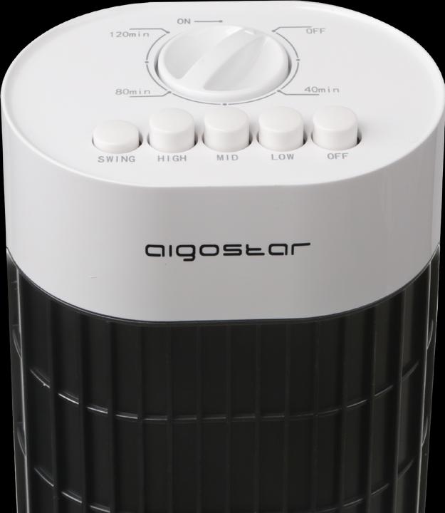 Produktbild Aigostar Turmventilator, 45W, Schwarz/Weiss