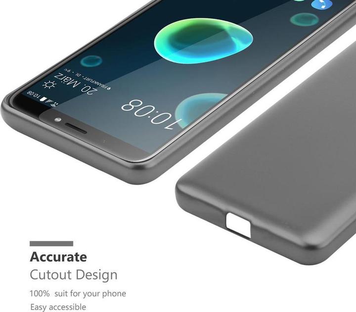 Actual product image Cadorabo TPU Matt Metallic Cover (HTC Desire 12+)