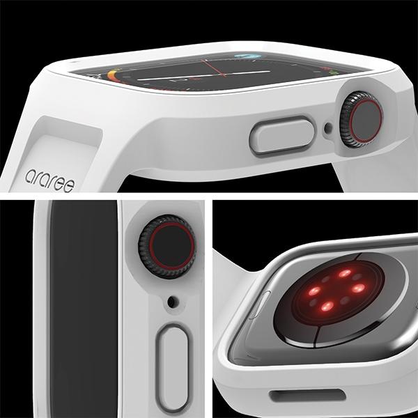Actual product image Araree etui z paskiem Duple Pro Apple Watch 44/45mm biały/white AR70-01866B