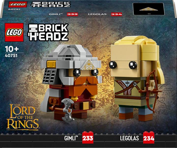 Produktbild LEGO Herr der Ringe Legolas und Gimli (40751, LEGO Brickheadz)