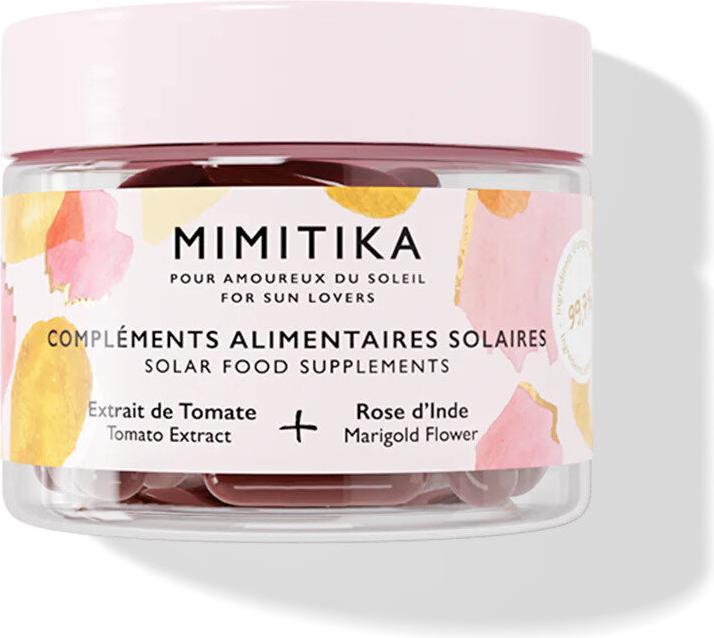 Actual product image Mimitika Solar Food Tomato Extract Rose Of India Sun Protection Day Supplements - 25 Grams (25 g)