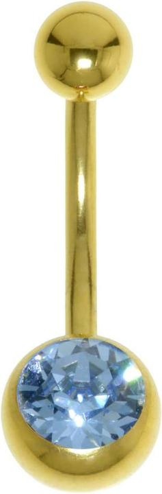 Immagine prodotto Bijouteria Piercing ventre (Rivestimento in PVD (colore oro), Cristallo premium, Acciaio chirurgico 316L)