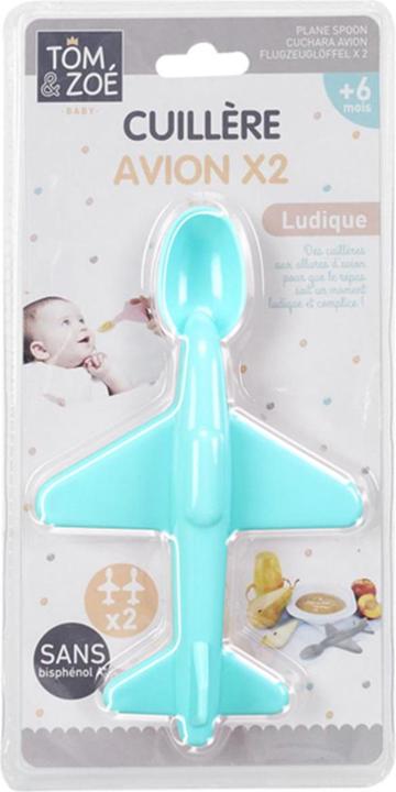 Image du produit Tom & Zoé Cuillère bébé avion (lot de 2)
