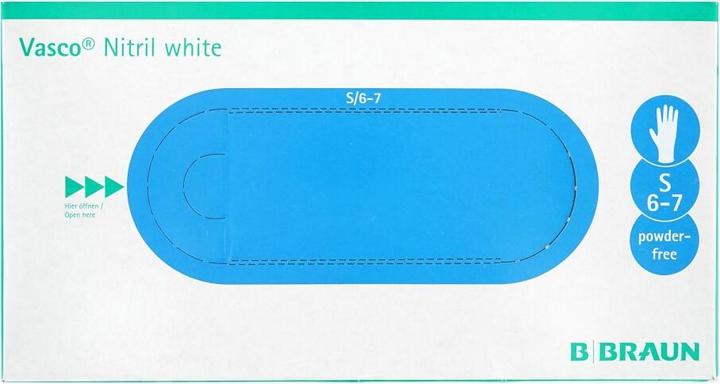Produktbild 3A Vasco Nitril-Handschuhe, 150 Stück, Grösse S, weiss (S)