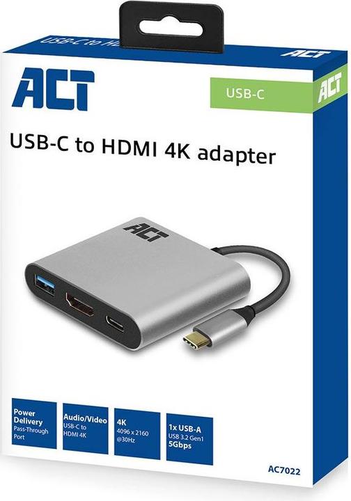 Actual product image Multiport-Adapter (USB, HDMI, 16 cm)