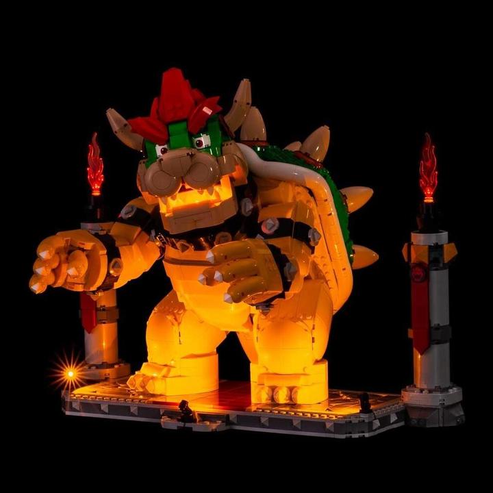 Actual product image Light my bricks LEGO Super Mario The Mighty Bowser # 71411 Light Kit