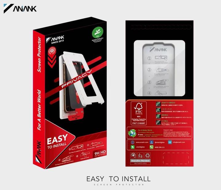 Image du produit Anank - Verre d'intimité 2.5D 26° - protection 180° - aide à l'installation - iPhone 13 Pro Max / 14 Plus (1 pièce(s), Apple iPhone 14 Plus, Apple iPhone 13 Pro Max)