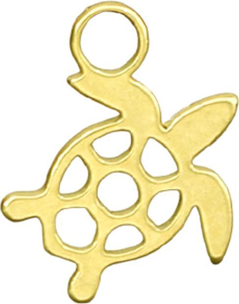 Star Piercing Anhänger vergoldet Schildkröte (ohne Messing, Chirurgenstahl 316L)