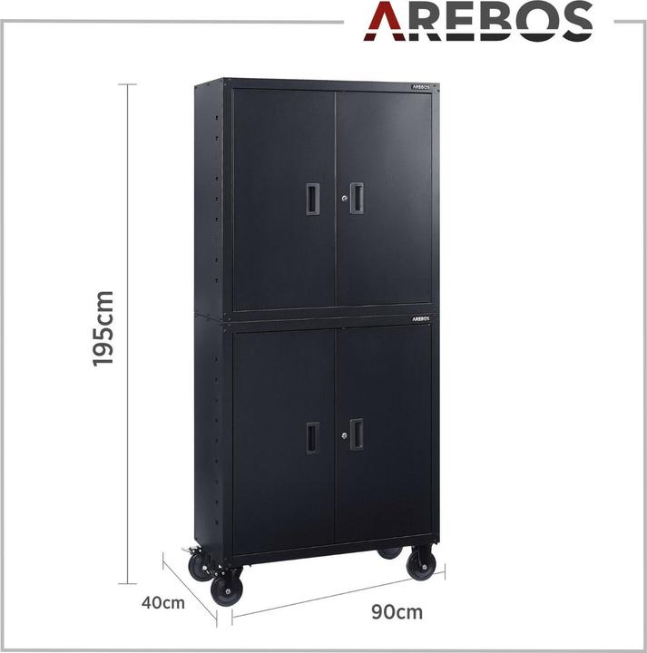 Immagine prodotto Arebos Aktenschrank (180 x 90 x 40 cm)