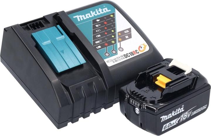 Productafbeelding Makita DKP 180 RG1J Accu schaafmachine 18 V 82 mm + 1x Accu 6,0 Ah + Lader + Makpac