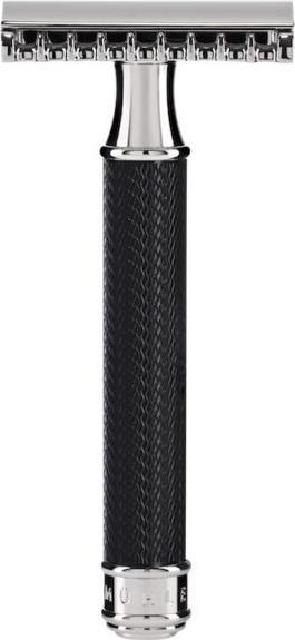 Mühle Rasierhobel Traditional R41 offener Kamm Schwarz