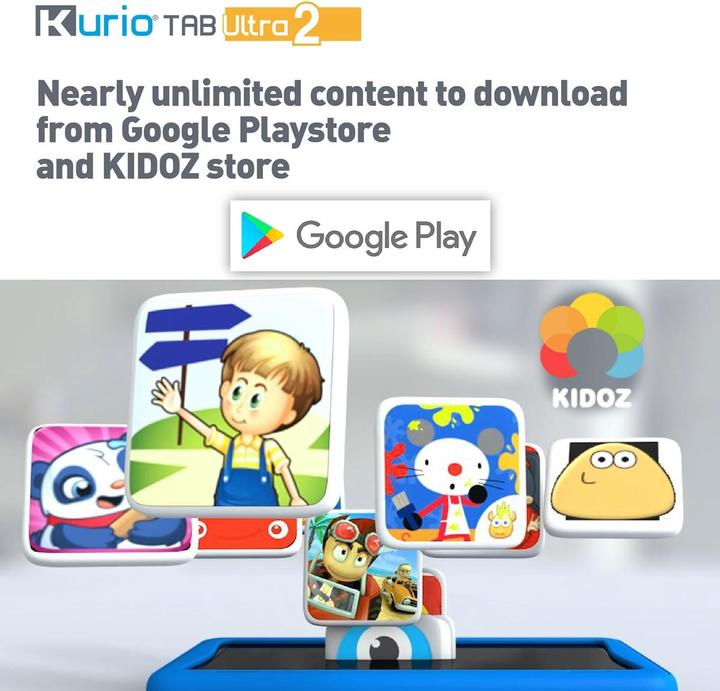 Productafbeelding KD Toys Kurio Tab Ultra 2 blauw (Frans, Italiaans, Duits)