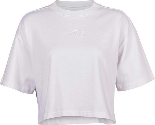 Actual product image Fox Tee 23 W Wordmark Os Crop Wht XS (XS)