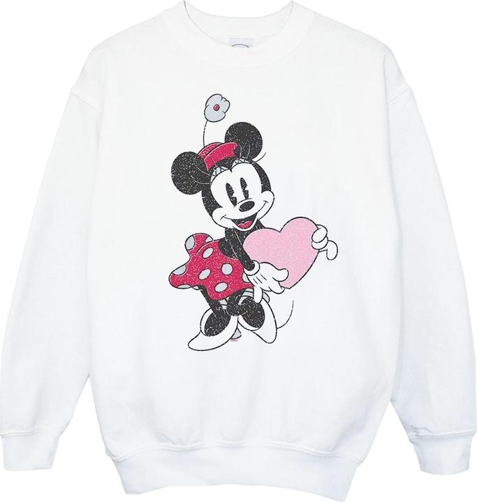 Disney Minnie Mouse Love Heart Sweatshirt Mädchen