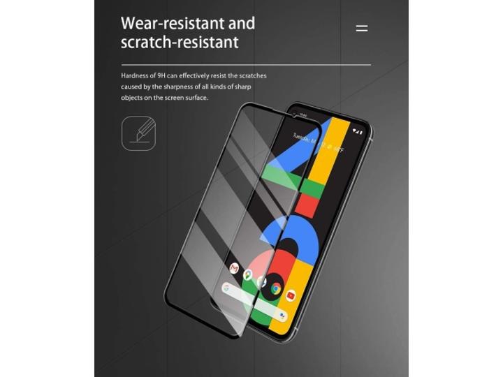 Actual product image Screenguard Google Pixel 5 Full Screen Protective Glass Film 2.5D 9H (1 Piece, Google Pixel 5)