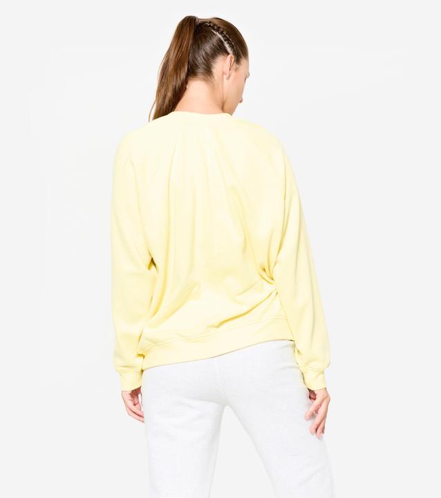 Image du produit Domyos Sweat de fitness en molleton femme, jaune (L)