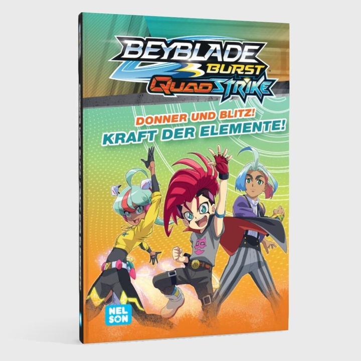 Immagine prodotto BEYBLADE BURST QUADSTRIKE: Donner und Blitz! Kraft der Elemente! (Tedesco, Nelson, 2024)