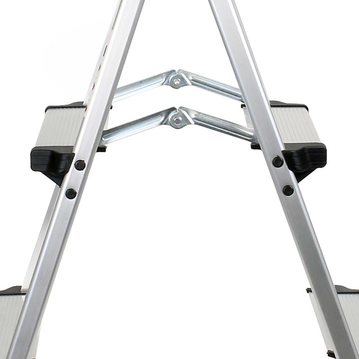 Produktbild Wiltec Klappleiter Aluminium 150kg Klapptritt Trittleiter Stehleiter Aluleiter (Klapptritt, 56.50 cm)