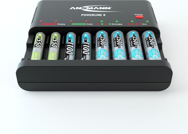 Immagine prodotto Ansmann Caricatore Powerline 8 per 1-8 batterie AA / AAA (AA, AAA)